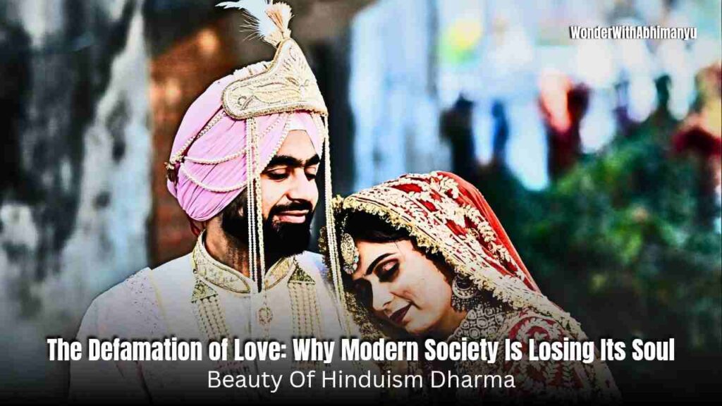 The Defamation of Love: Why Modern Society Is Losing Its Soul | Best Hinduism insights on how true love is fading and how ancient values can guide us back.